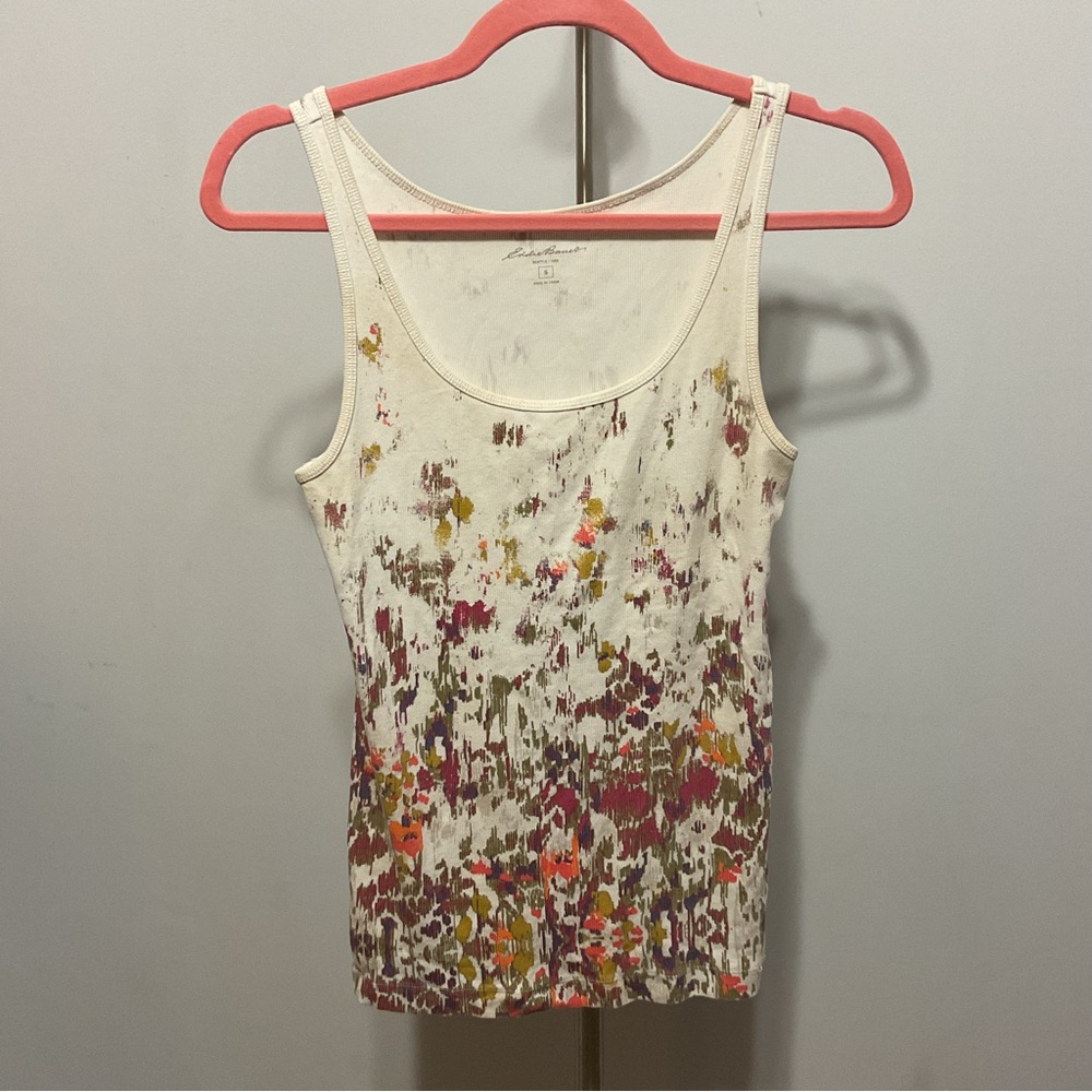 Eddie Bauer Cream Tank Top Size S - Picture 2 of 4